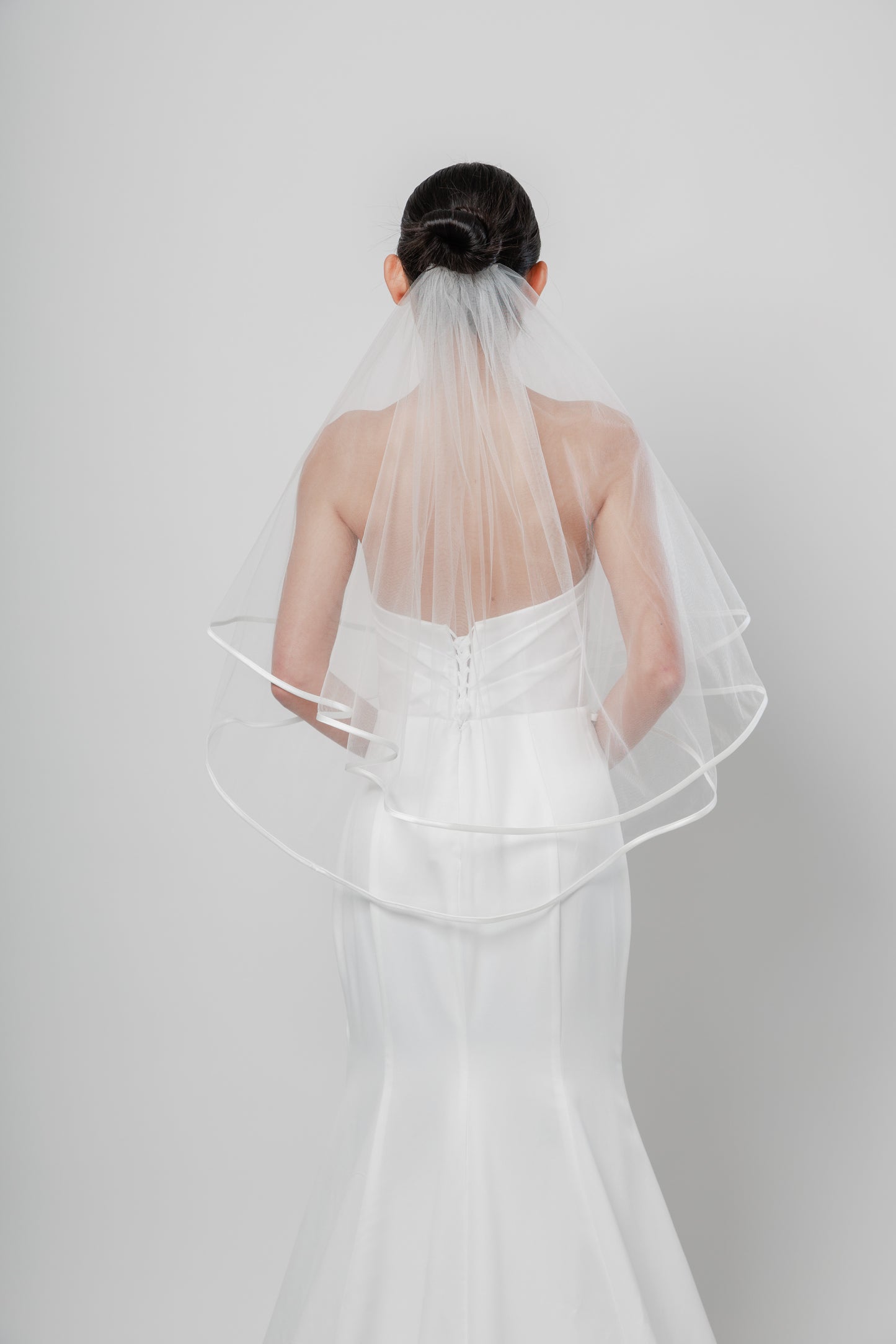 SOPHIA I Two-Tier Veil with Satin Edge