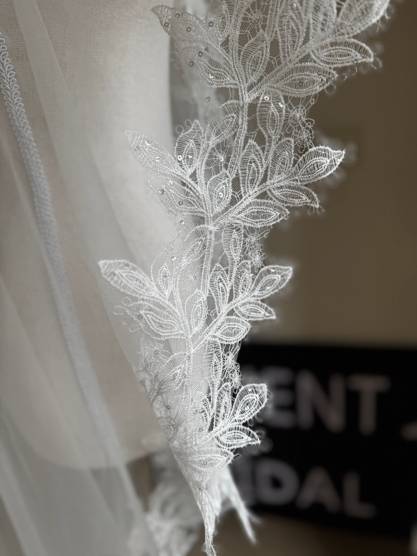 GENEVIEVE I Modern Mantilla Veil