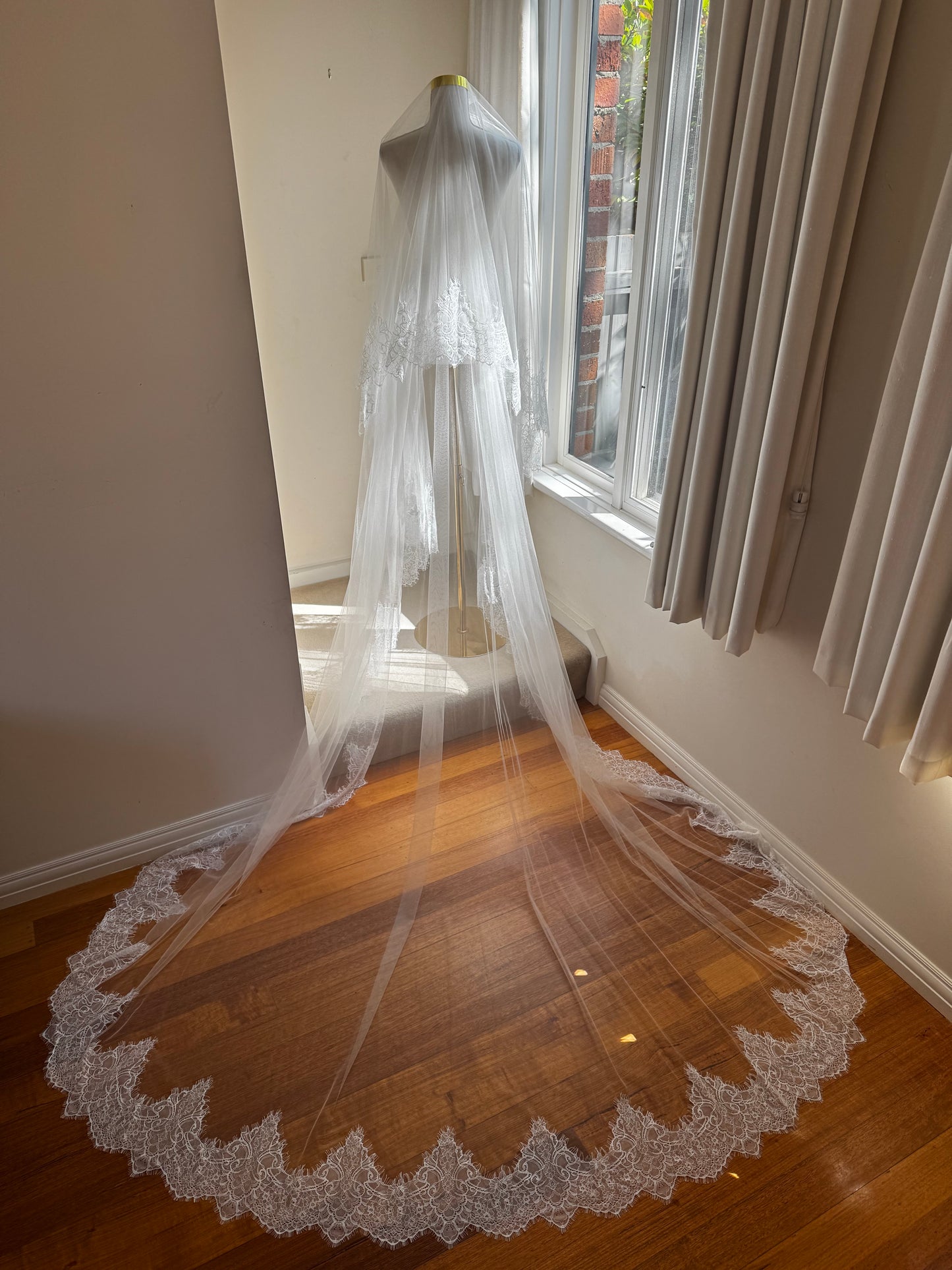 LAUREL I Two-Tier Mantilla Veil